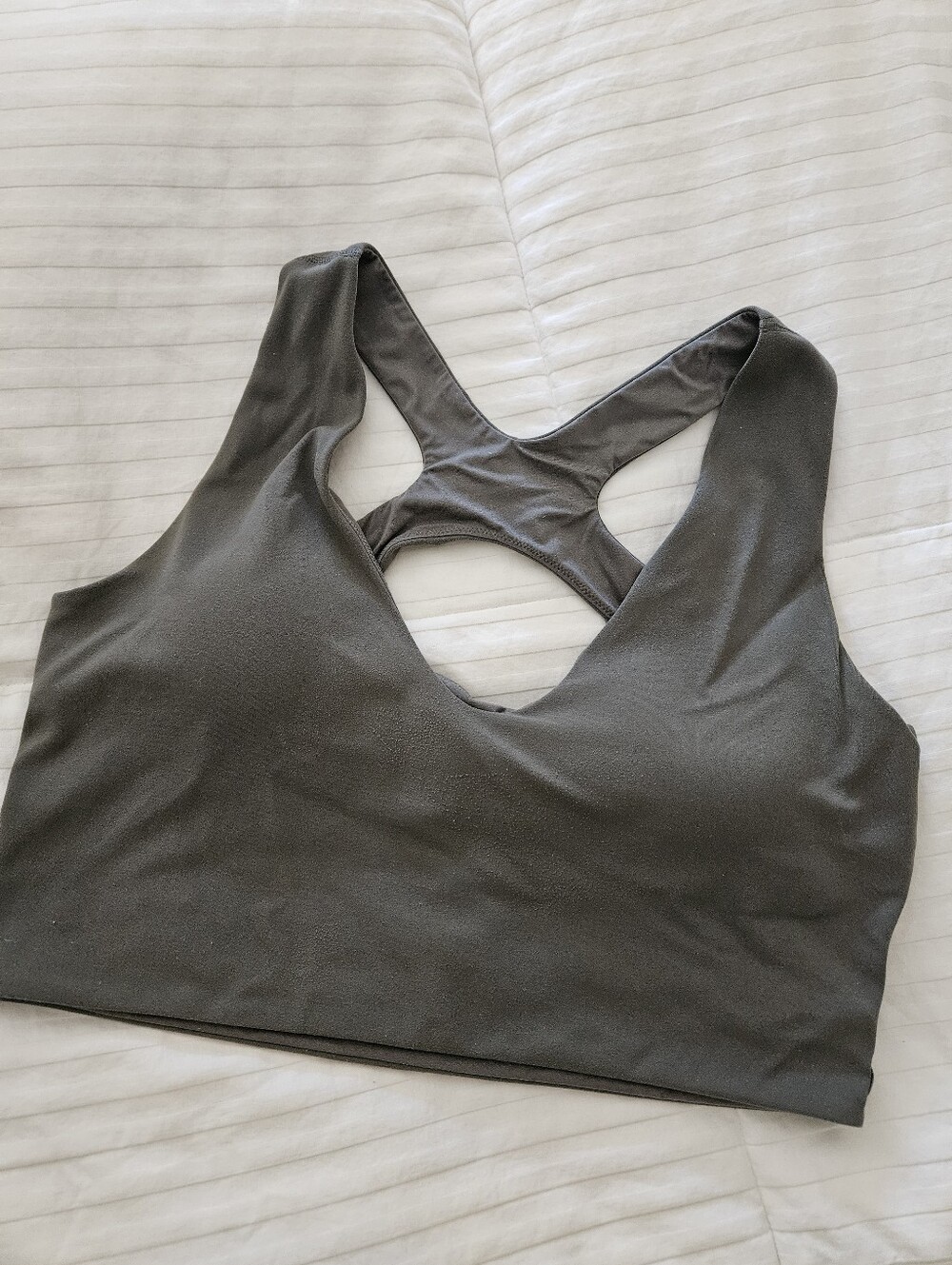 lululemon athletica Green Racerback Sports Bra L/XL
